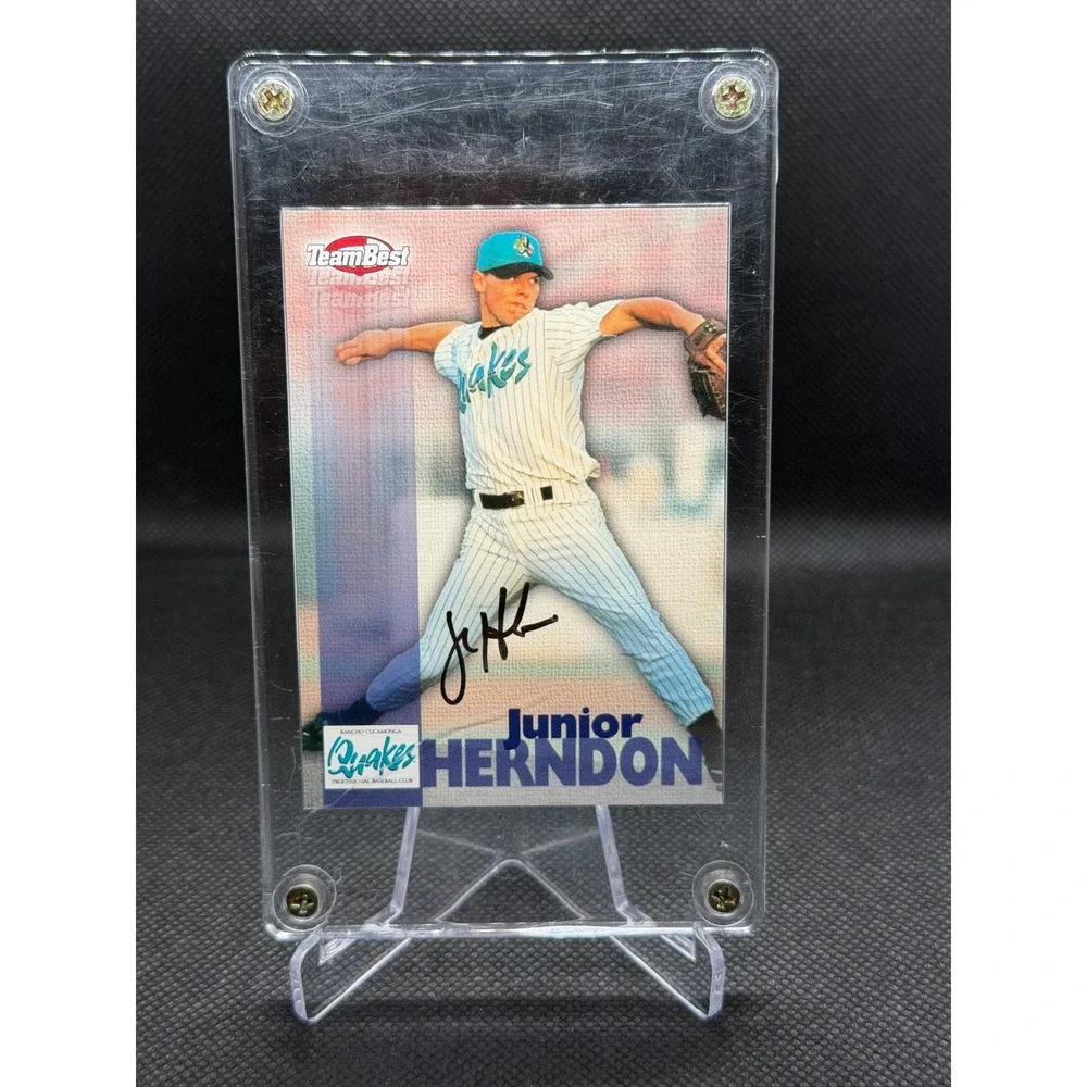 1999 Team Best Junior Herndon Autograph Card Rancho Cucamonga Quakes SC236